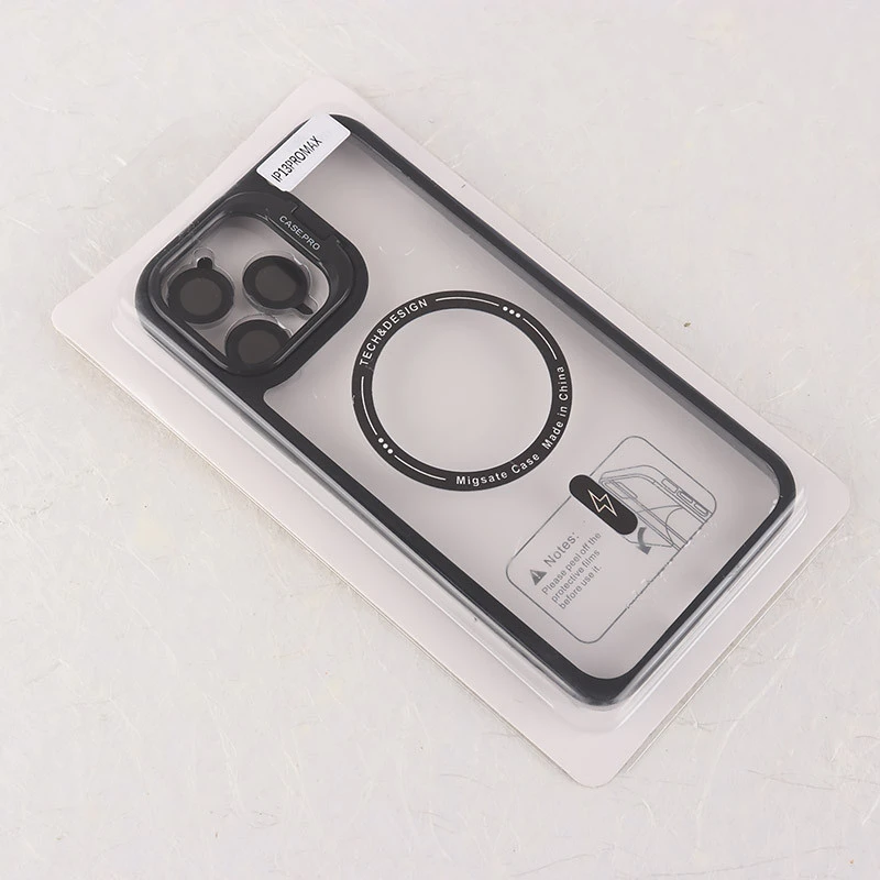 قاب PC مگ سیف Case.Pro آیفون iPhone 13 Pro Max استندشو با محافظ لنز رینگی