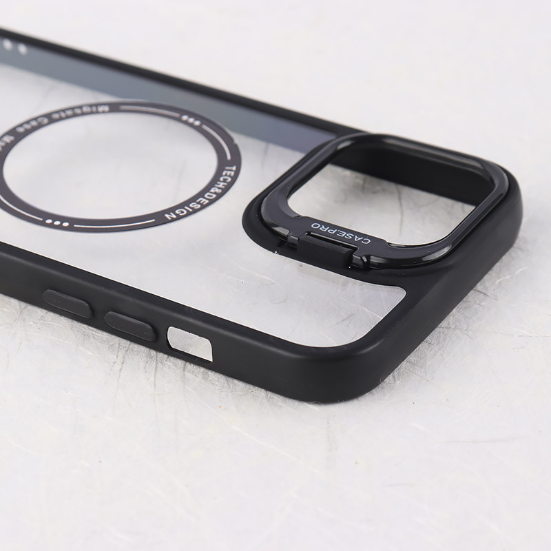 قاب PC مگ سیف Case.Pro آیفون iPhone 13 Pro Max استندشو با محافظ لنز رینگی
