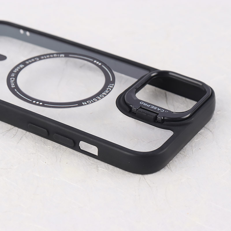 قاب PC مگ سیف Case.Pro آیفون iPhone 15 استندشو با محافظ لنز رینگی