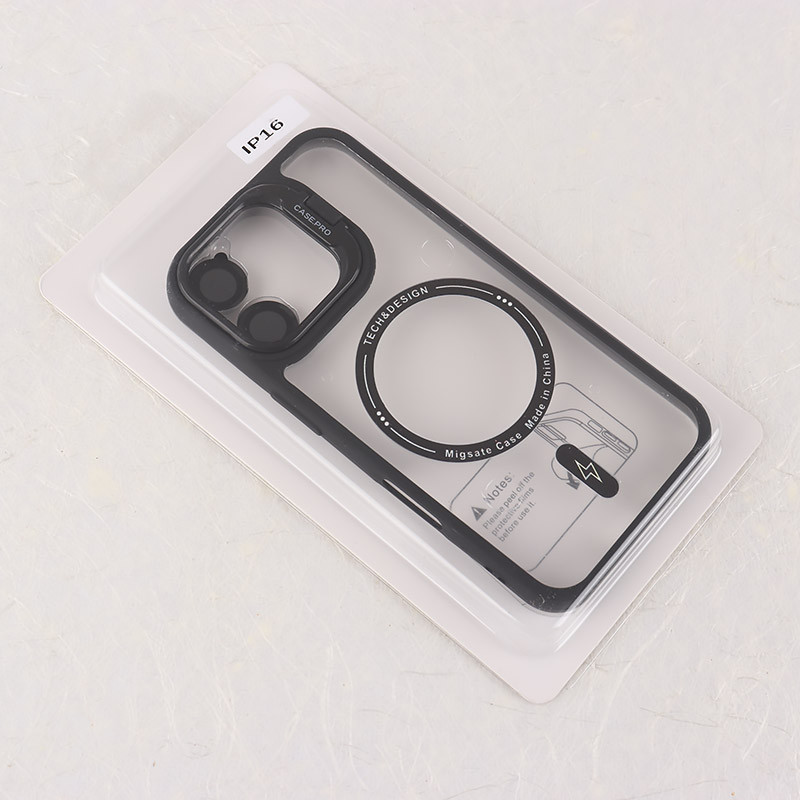 قاب PC مگ سیف Case.Pro آیفون iPhone 16 استندشو با محافظ لنز رینگی