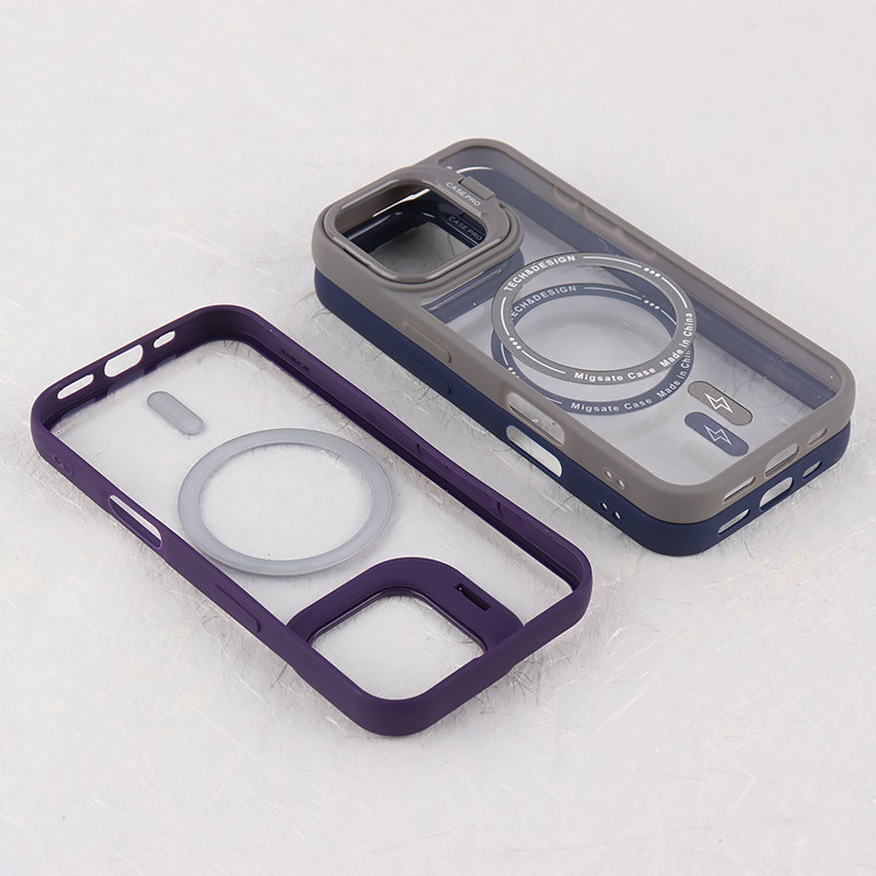 قاب PC مگ سیف Case.Pro آیفون iPhone 16 استندشو با محافظ لنز رینگی