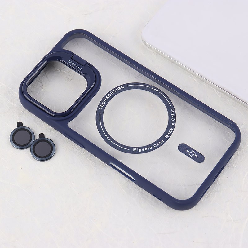 قاب PC مگ سیف Case.Pro آیفون iPhone 16 استندشو با محافظ لنز رینگی