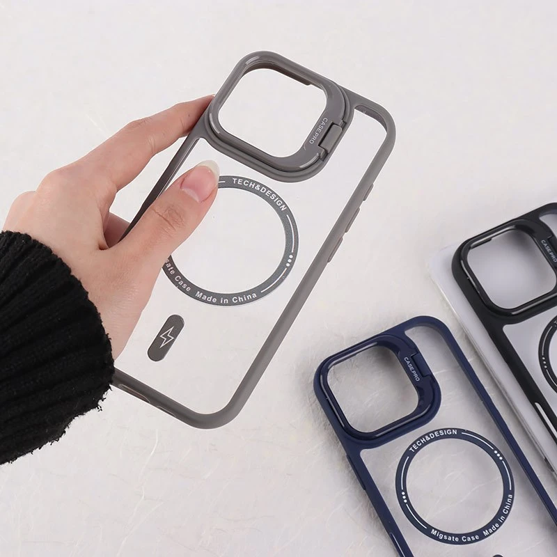 قاب PC مگ سیف Case.Pro آیفون iPhone 16 Pro استندشو با محافظ لنز رینگی