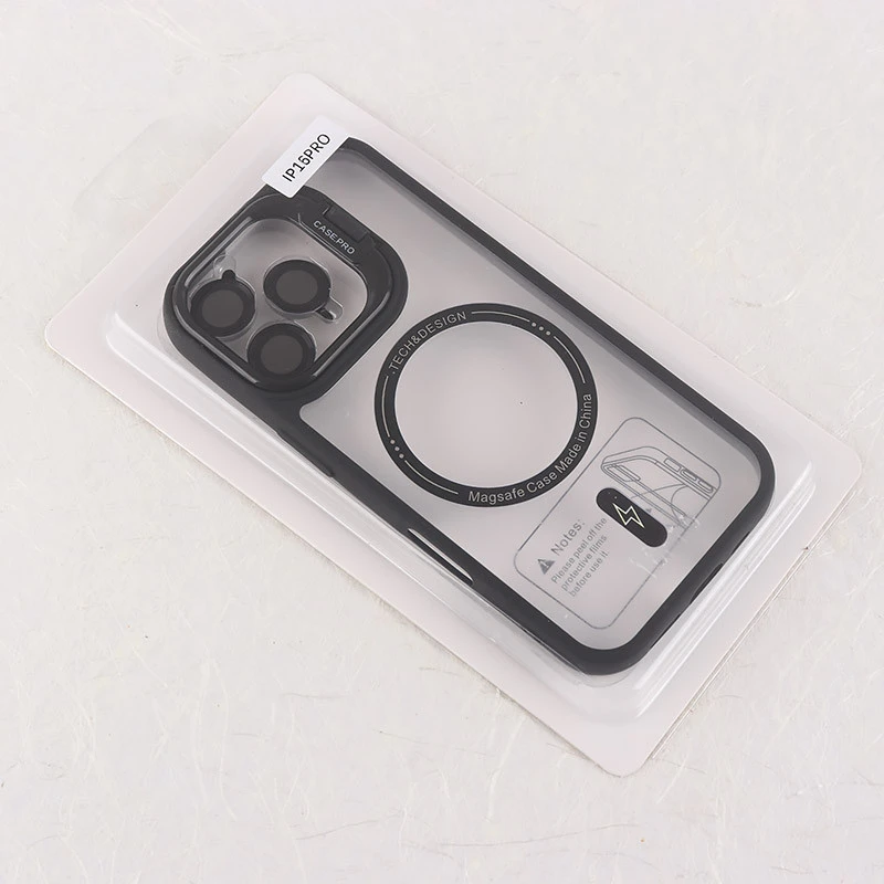 قاب PC مگ سیف Case.Pro آیفون iPhone 16 Pro استندشو با محافظ لنز رینگی