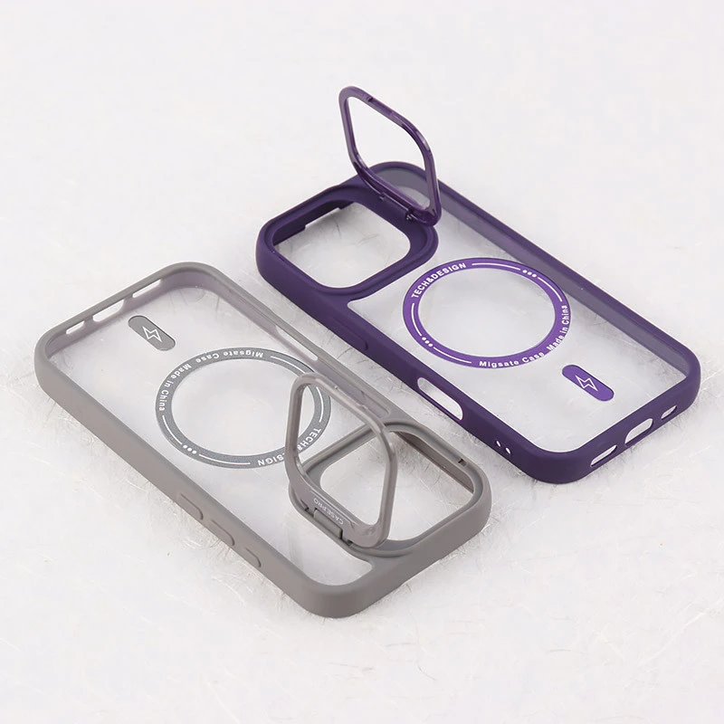 قاب PC مگ سیف Case.Pro آیفون iPhone 16 Pro استندشو با محافظ لنز رینگی