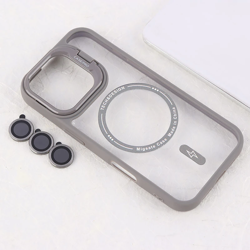 قاب PC مگ سیف Case.Pro آیفون iPhone 16 Pro استندشو با محافظ لنز رینگی