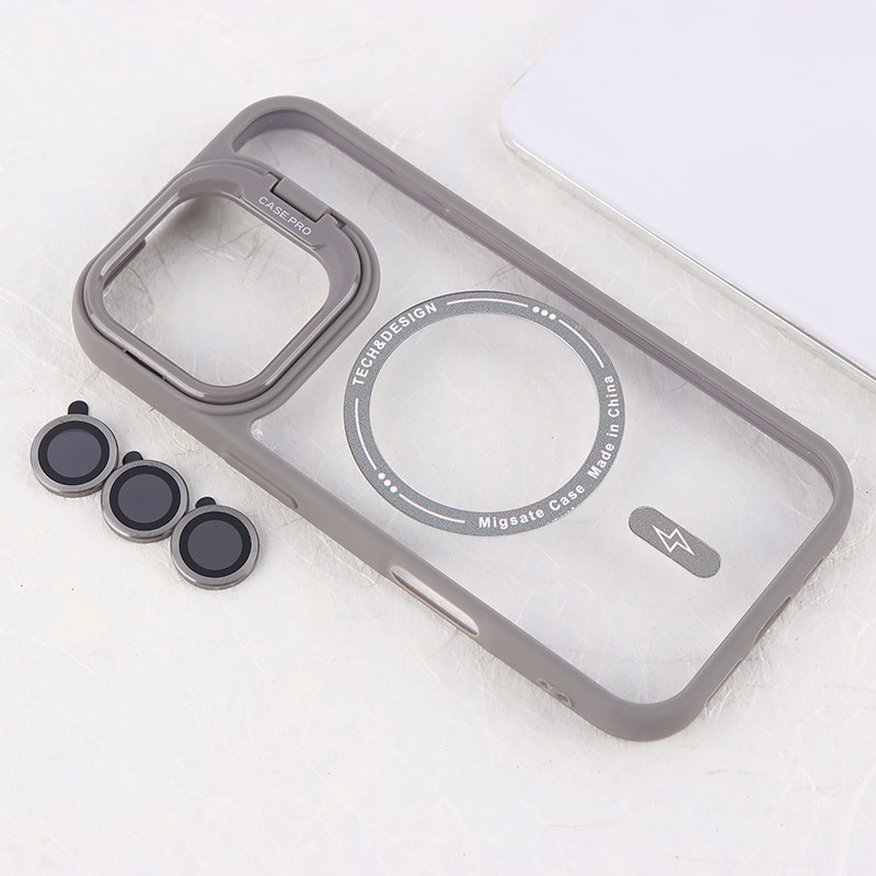 قاب PC مگ سیف Case.Pro آیفون iPhone 16 Pro استندشو با محافظ لنز رینگی