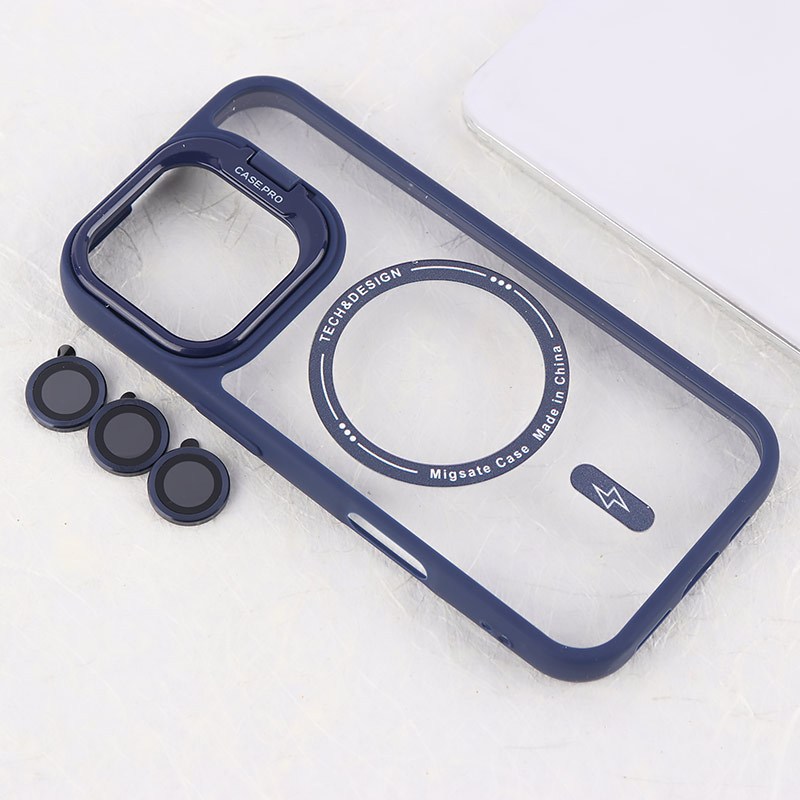 قاب PC مگ سیف Case.Pro آیفون iPhone 16 Pro استندشو با محافظ لنز رینگی