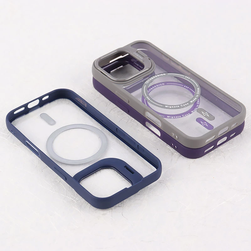 قاب PC مگ سیف Case.Pro آیفون iPhone 16 Pro استندشو با محافظ لنز رینگی