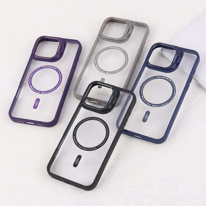 قاب PC مگ سیف Case.Pro آیفون iPhone 16 Pro Max استندشو با محافظ لنز رینگی