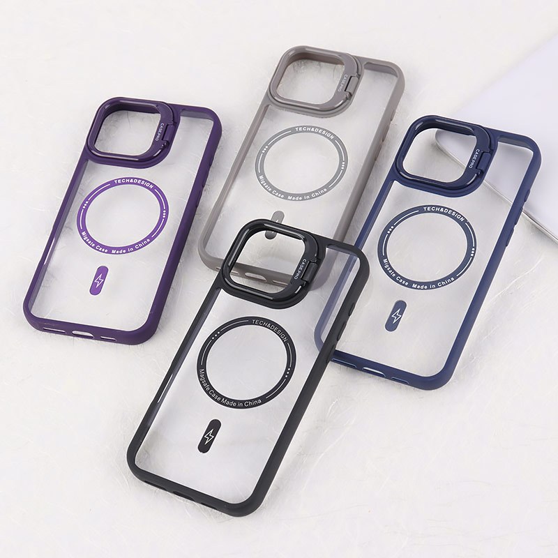 قاب PC مگ سیف Case.Pro آیفون iPhone 16 Pro Max استندشو با محافظ لنز رینگی