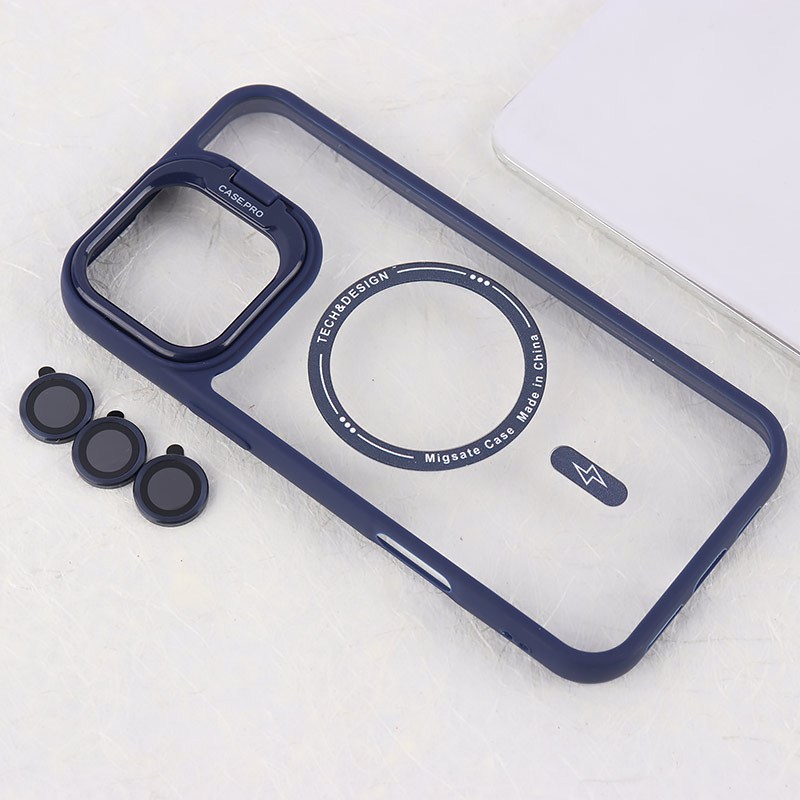 قاب PC مگ سیف Case.Pro آیفون iPhone 16 Pro Max استندشو با محافظ لنز رینگی