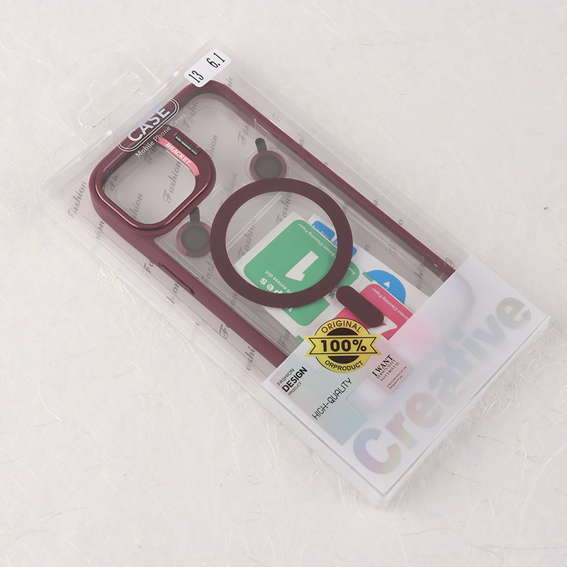 قاب PC مگ سیف استندشو با محافظ لنز رینگی Bracket آیفون iPhone 13