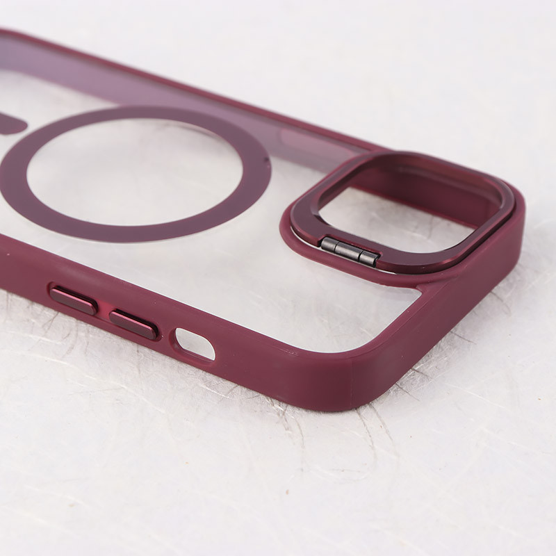 قاب PC مگ سیف استندشو با محافظ لنز رینگی Bracket آیفون iPhone 13