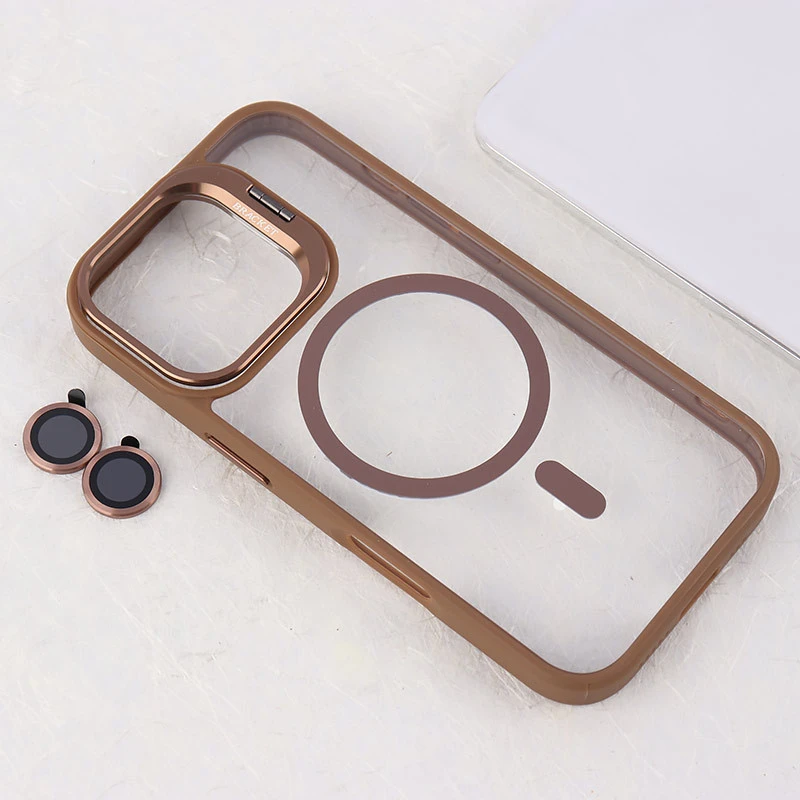 قاب PC مگ سیف استندشو با محافظ لنز رینگی Bracket آیفون iPhone 16