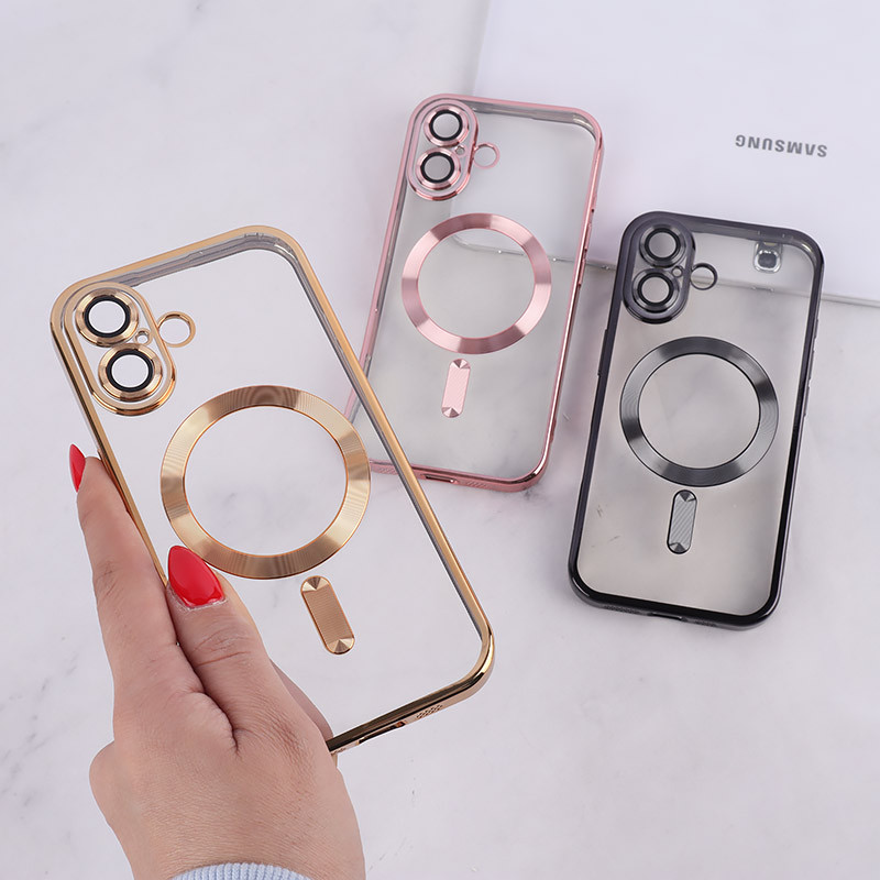 قاب ژله ای مگ سیف آیفون iPhone 16 محافظ لنزدار