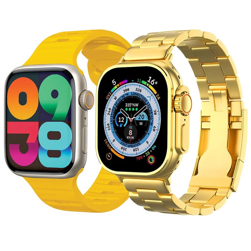 پک دو عددی ساعت هوشمند ZTFit i60 Golden 49mm