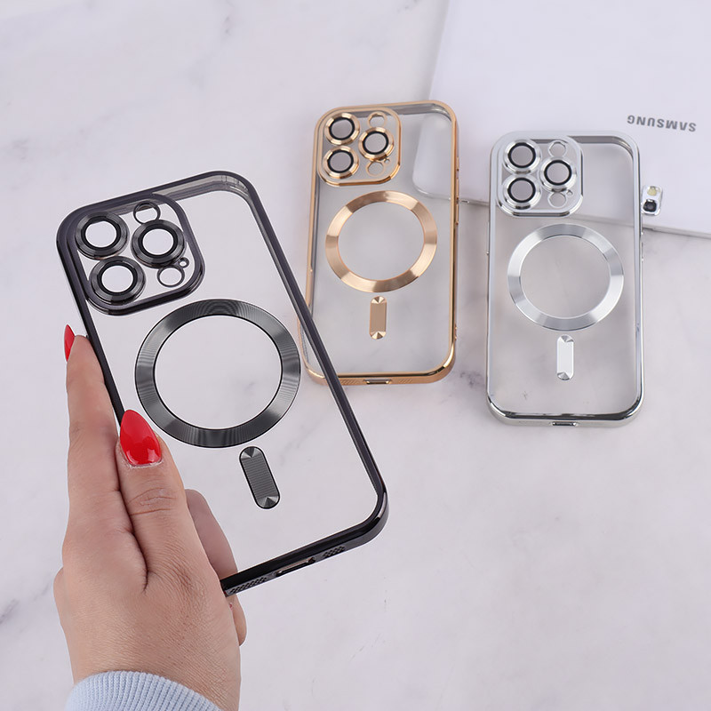 قاب ژله ای مگ سیف آیفون iPhone 16 Pro محافظ لنزدار
