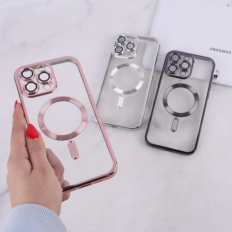 قاب ژله ای مگ سیف آیفون iPhone 16 Pro Max محافظ لنزدار