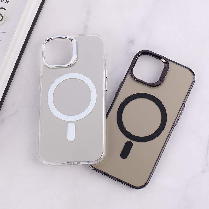 قاب مگ سیف Magnetic آیفون iPhone 15 دور محافظ متالیک