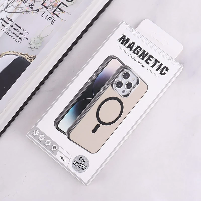 قاب مگ سیف Magnetic آیفون iPhone 12 / 12 Pro دور محافظ متالیک