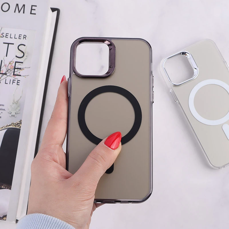 قاب مگ سیف Magnetic آیفون iPhone 12 / 12 Pro دور محافظ متالیک