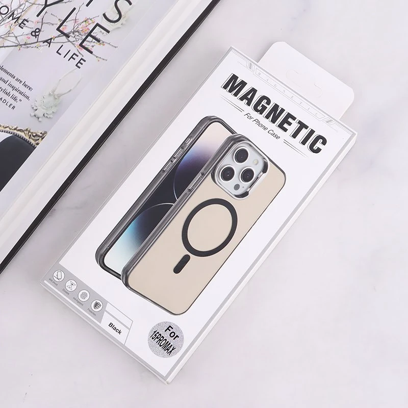 قاب مگ سیف Magnetic آیفون iPhone 15 Pro Max دور محافظ متالیک