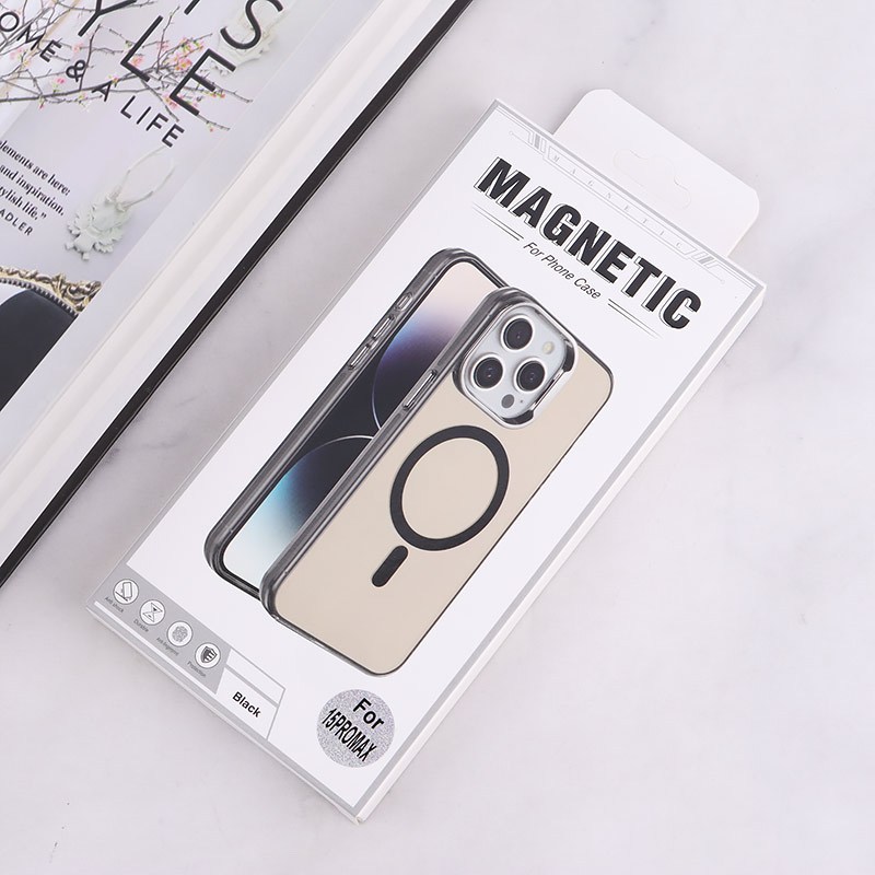 قاب مگ سیف Magnetic آیفون iPhone 15 Pro Max دور محافظ متالیک