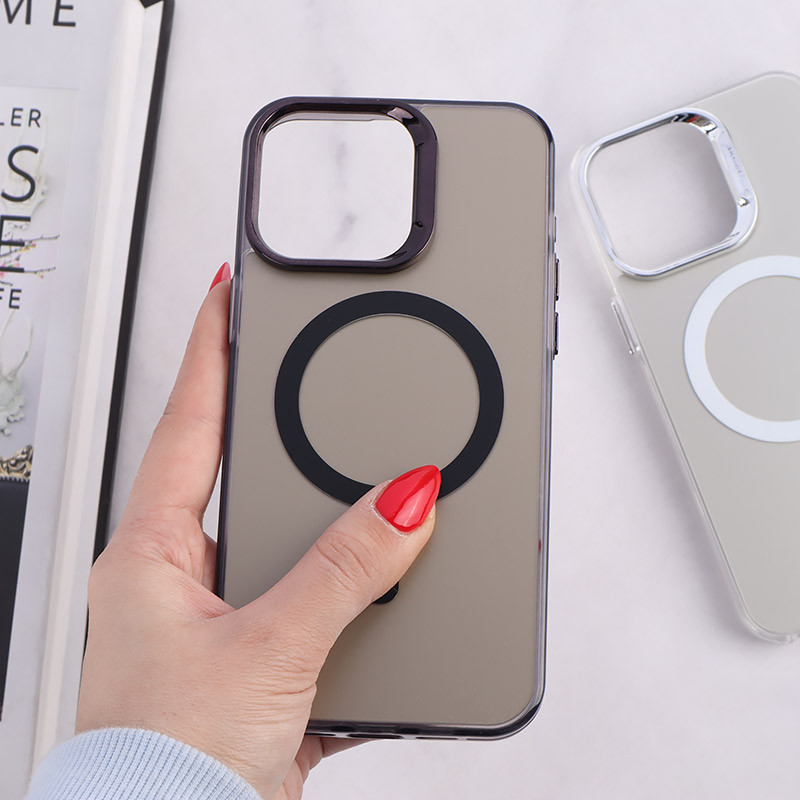 قاب مگ سیف Magnetic آیفون iPhone 15 Pro Max دور محافظ متالیک