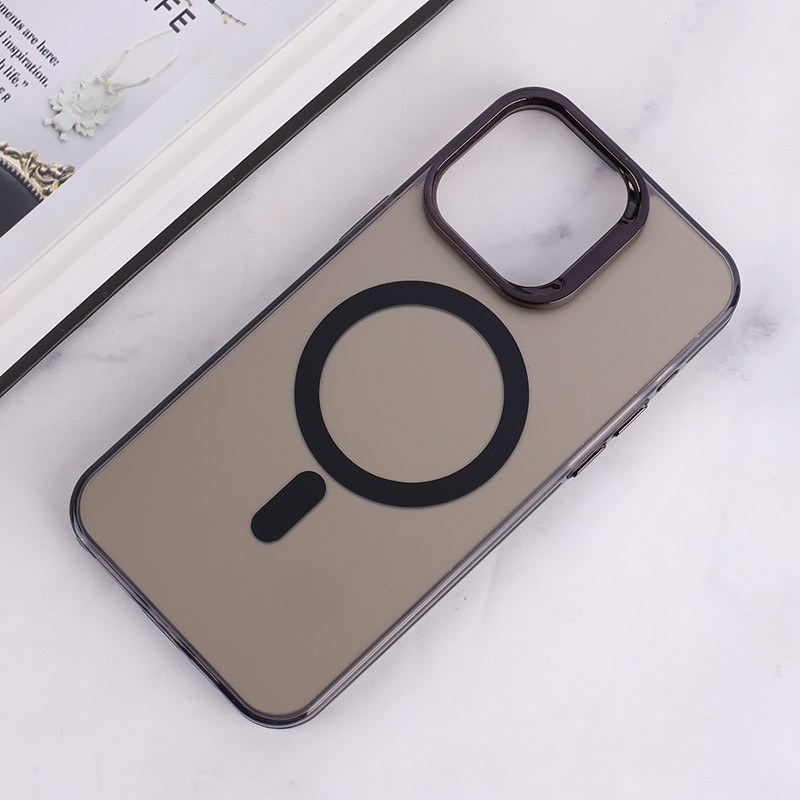 قاب مگ سیف Magnetic آیفون iPhone 15 Pro Max دور محافظ متالیک