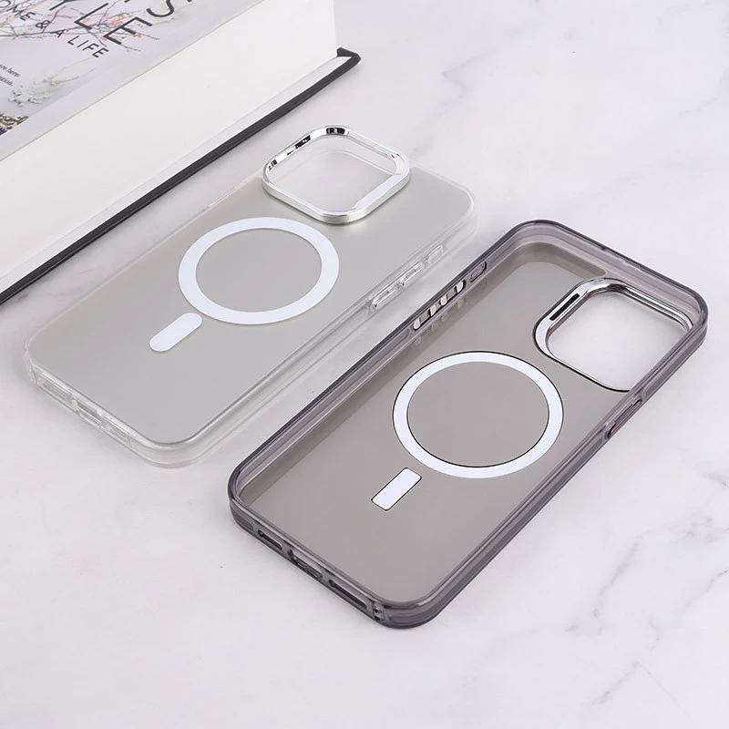 قاب مگ سیف Magnetic آیفون iPhone 15 Pro Max دور محافظ متالیک