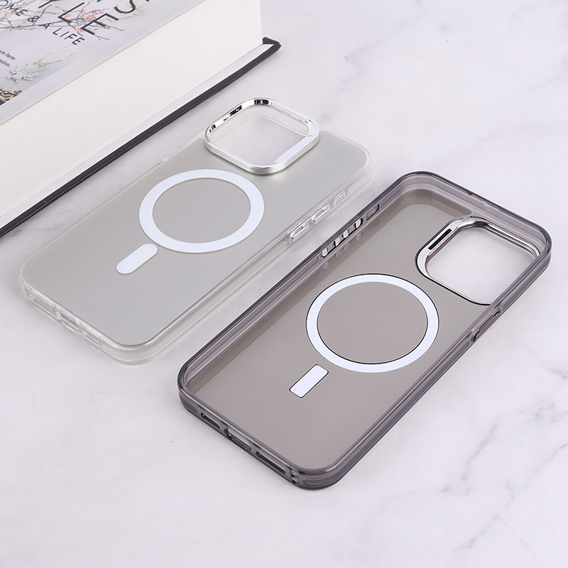 قاب مگ سیف Magnetic آیفون iPhone 15 Pro Max دور محافظ متالیک