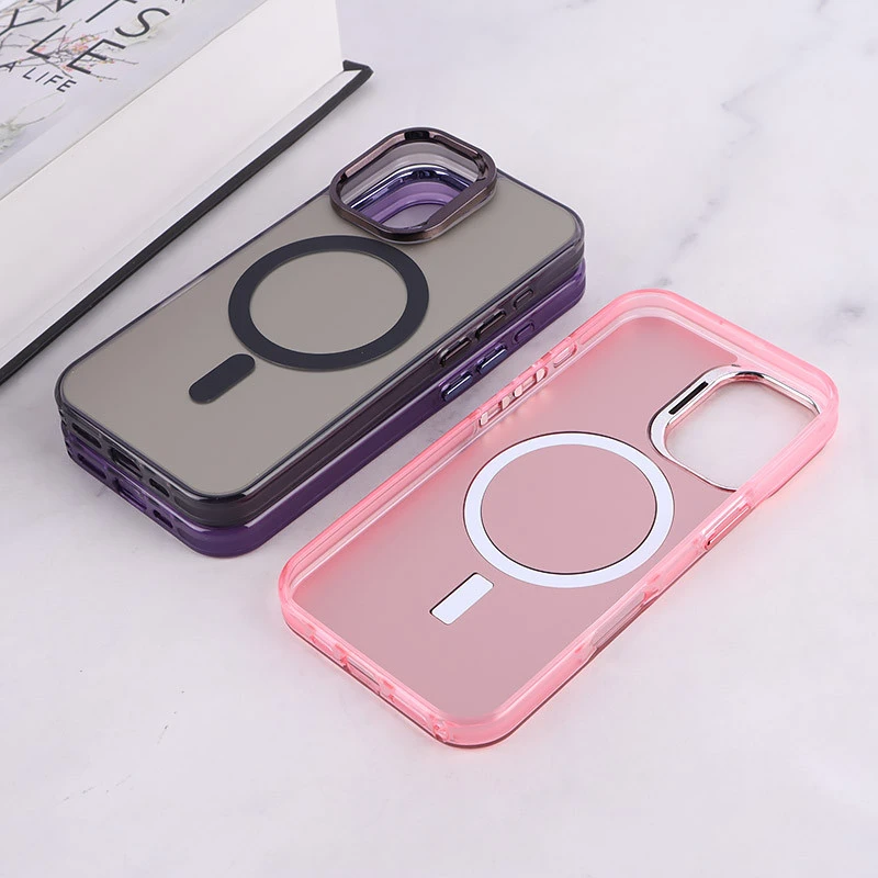 قاب مگ سیف Magnetic آیفون iPhone 16 دور محافظ متالیک