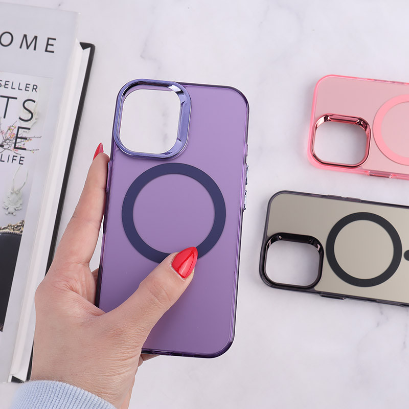 قاب مگ سیف Magnetic آیفون iPhone 16 دور محافظ متالیک