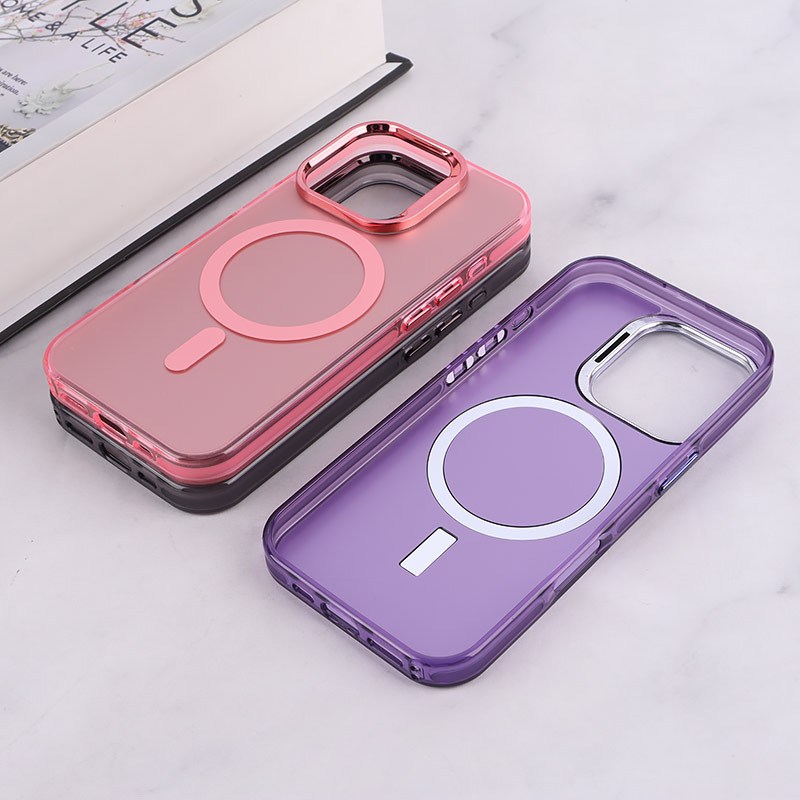 قاب مگ سیف Magnetic آیفون iPhone 16 Pro دور محافظ متالیک