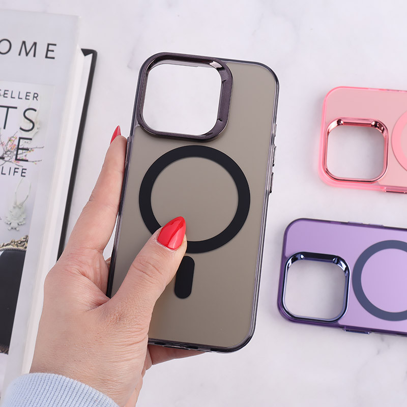 قاب مگ سیف Magnetic آیفون iPhone 16 Pro دور محافظ متالیک