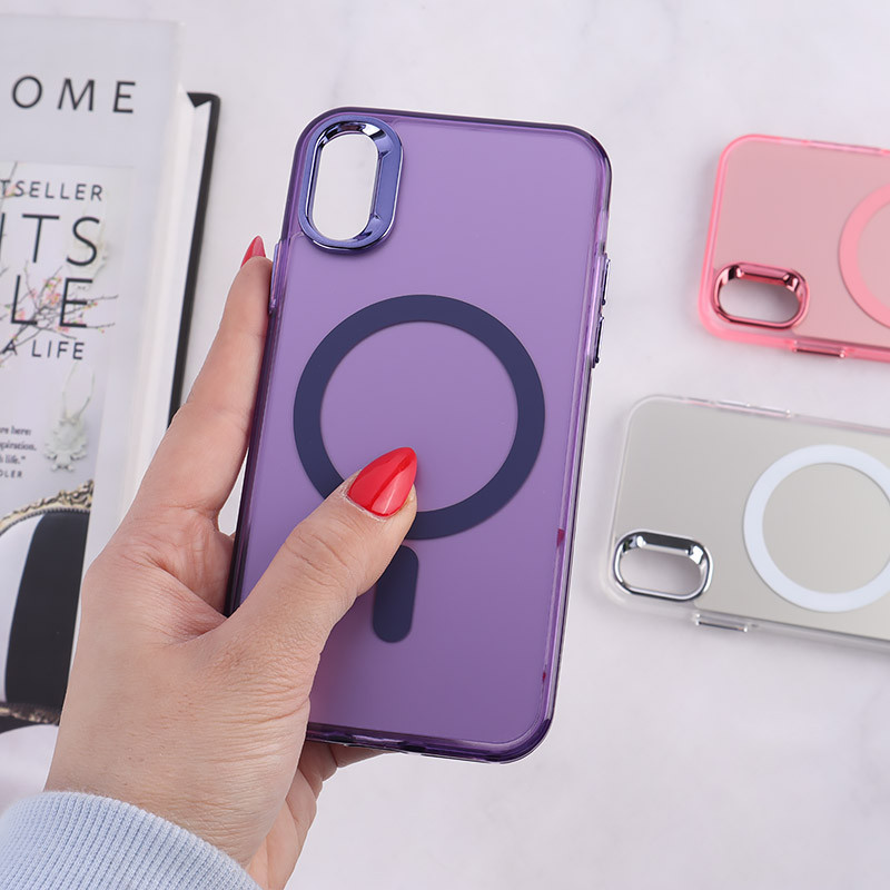 قاب مگ سیف Magnetic آیفون iPhone X / XS دور محافظ متالیک
