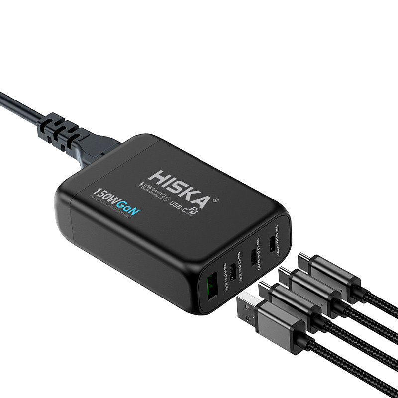 شارژر دیواری 100 وات هیسکا H-138GAN GAN QC3.0 PD3.0 5A