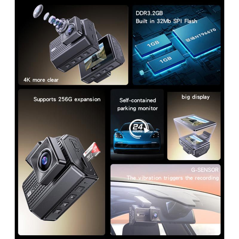 دوربین خودرو یسیدو Dual Dash Cam KM15