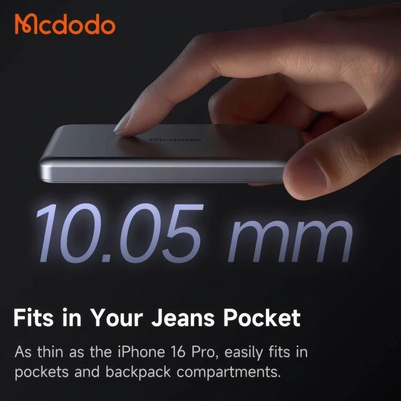 پاور بانک فست شارژ مک دودو MC-464 20W ظرفیت 5000 میلی آمپر ساعت