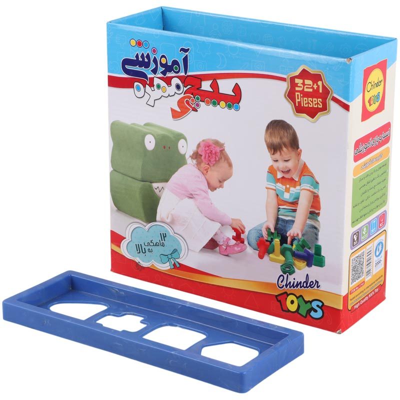 پیچ و مهره آموزشی 32 تکه Chinder Toys