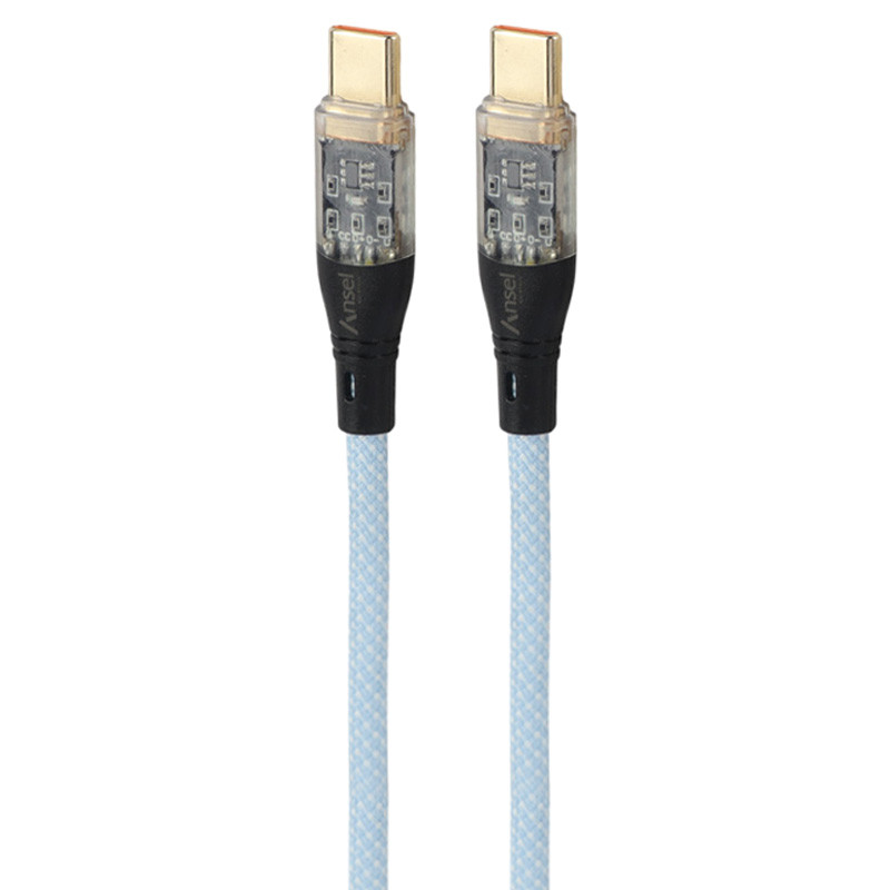 کابل تبدیل فست شارژ ANSEL A64 Type-C To Type-C 6A 1m