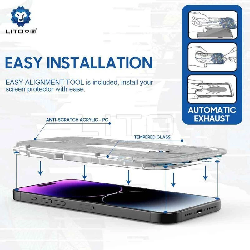 گلس D+ Tools Magic Glass Box لیتو آیفون iPhone 16 Pro
