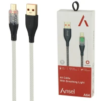 کابل میکرو یو اس بی فست شارژ ANSEL A64 6A 1M