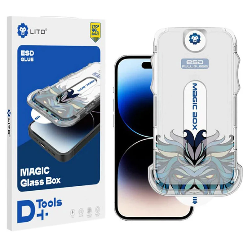 گلس D+ Tools Magic Glass Box لیتو آیفون iPhone 14 Pro Max