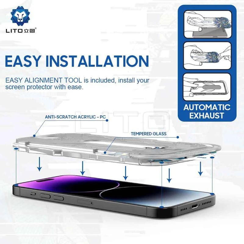 گلس D+ Tools Magic Glass Box لیتو آیفون iPhone 14 Pro Max