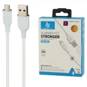 کابل میکرو یو اس بی فست شارژ HY HY-C6 3A 1m