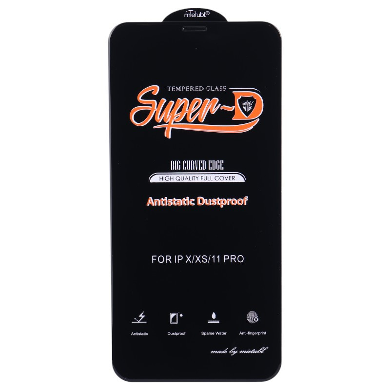 گلس Super D آنتی استاتیک میتوبل آیفون iPhone X / XS / 11 Pro