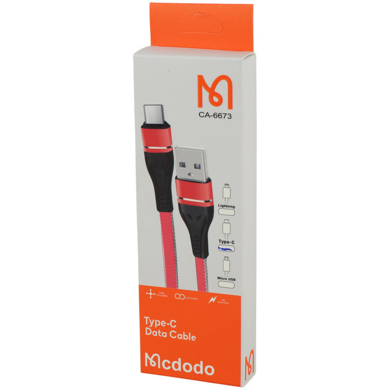 کابل کوتاه تایپ سی فست شارژ Mcdodo CA-6673 20CM