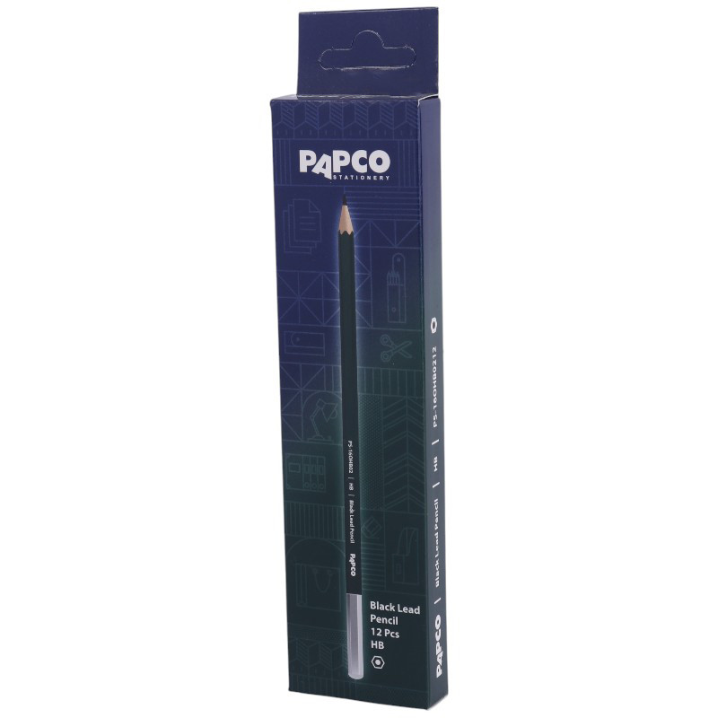 مداد مشکی پاپکو Papco PS-16OHB0212 بسته 12 عددی